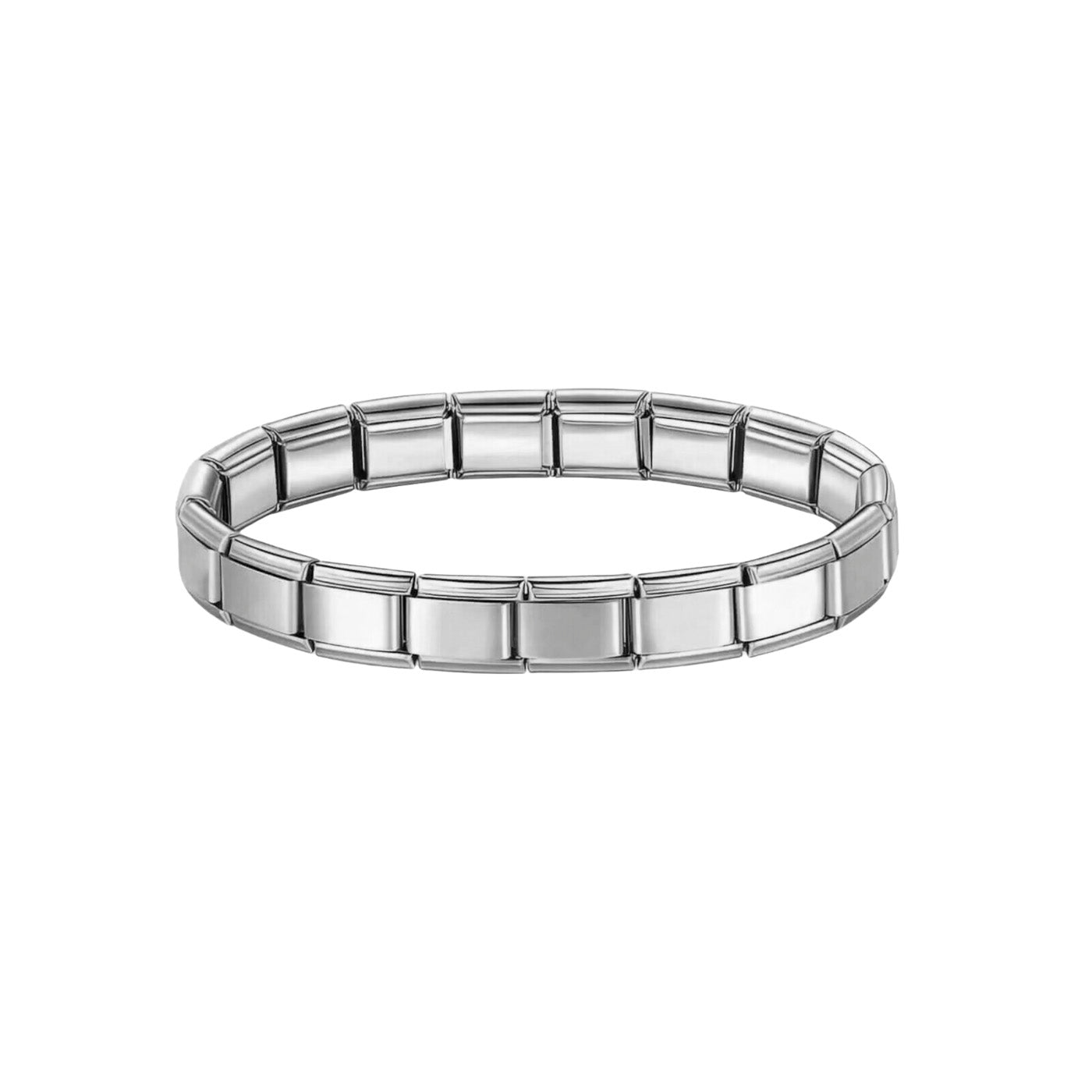 Pulsera italiana plateada