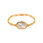 Reloj ovalo dorado