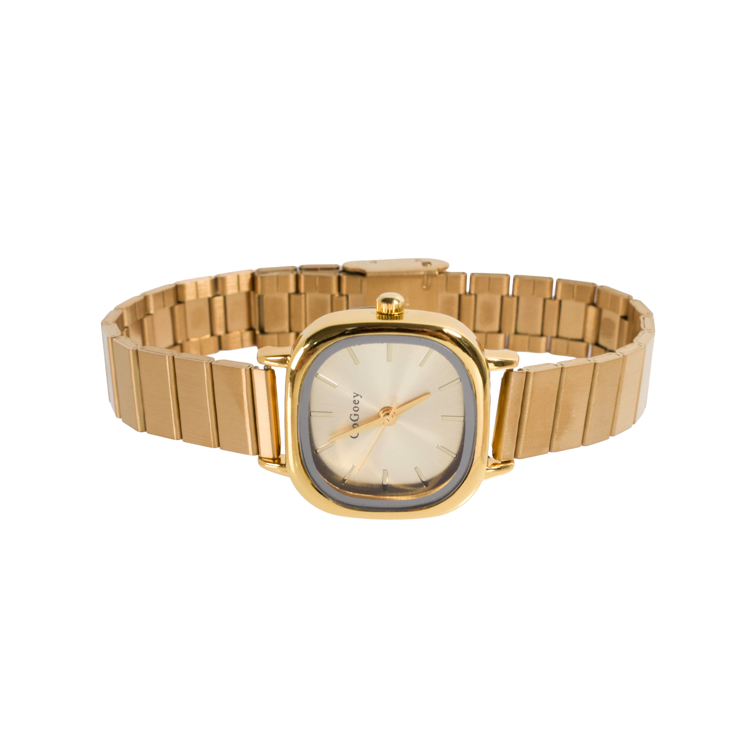 Reloj minimalista dorado